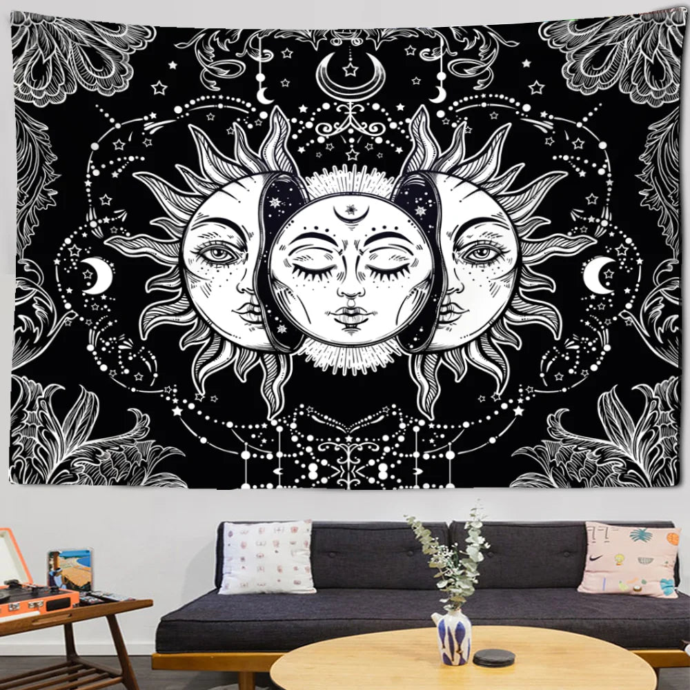 Toile murale symbolisant la lune