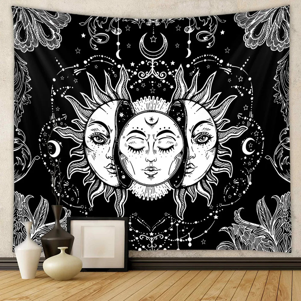 Toile murale symbolisant la lune