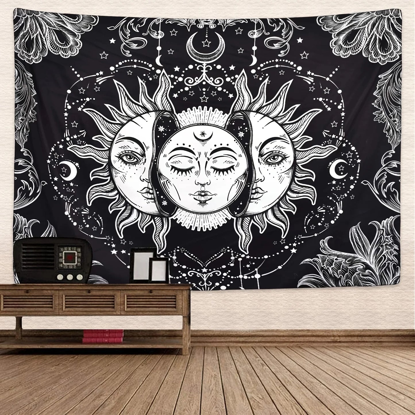 Toile murale symbolisant la lune