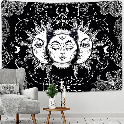 Toile murale symbolisant la lune