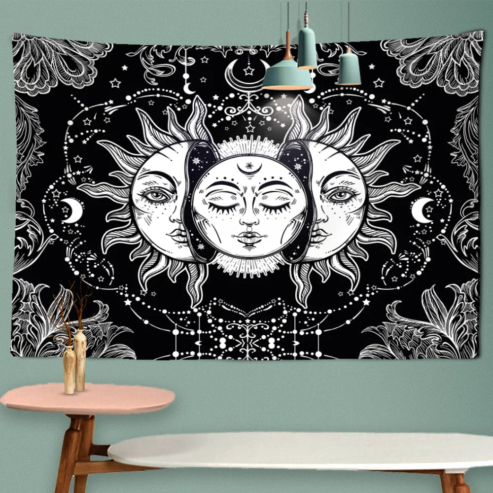 Toile murale symbolisant la lune