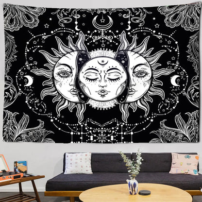 Toile murale symbolisant la lune