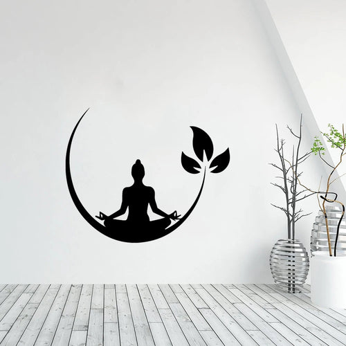 Stickers Muraux Bouddha – Imprimé Floral